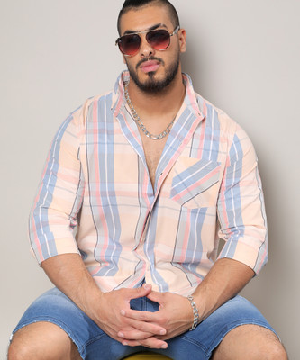 Instafab Plus Men Printed Casual Multicolor Shirt