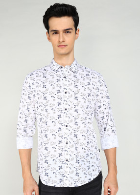 Pepe Jeans Men Printed Casual White Shirt