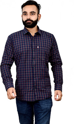 VK WINTER WEAR Men Striped Casual Grey Shirt