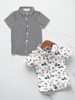 Sparrow ENTERPRISE Boys Printed Casual Multicolor Shirt