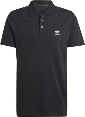 ADIDAS Printed Men Polo Neck Grey T-Shirt