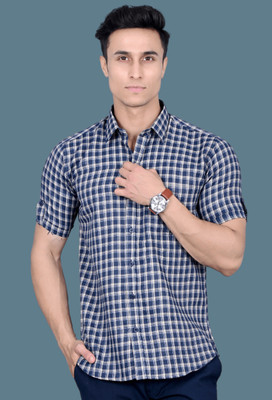 BlackLilly Men Checkered Casual Multicolor Shirt