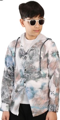 VOLCANO RABBIT Boys Printed Casual Multicolor Shirt