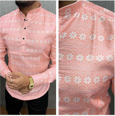 Stellalifestyle Men Solid Casual Cream Shirt