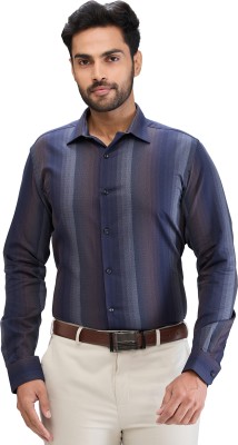 PARK AVENUE Men Self Design Formal Grey Shirt