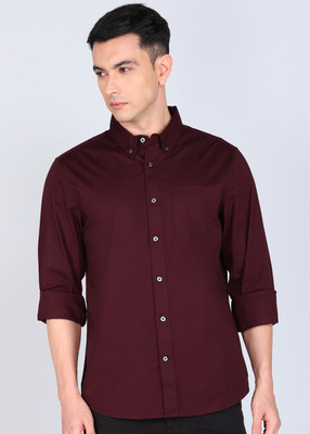 GAP Men Solid Casual Red Shirt