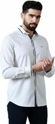 Pier Men Solid Casual White Shirt