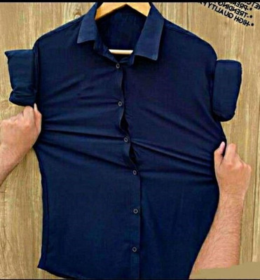 Stellalifestyle Men Solid Casual Grey Shirt
