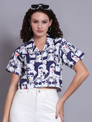 ENTNICBLISS Women Printed Casual Multicolor Shirt