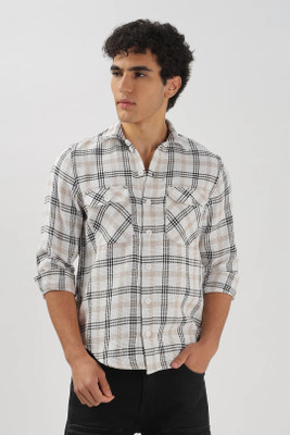 Wamoda Men Self Design Casual Multicolor Shirt