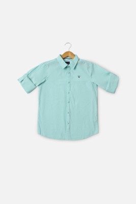 Allen Solly Boys Printed Casual Green Shirt