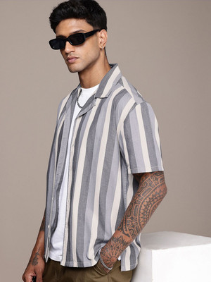 Roadster Men Striped Casual Multicolor Shirt