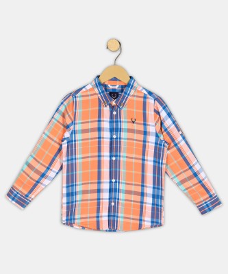 Allen Solly Boys Checkered Casual Multicolor Shirt