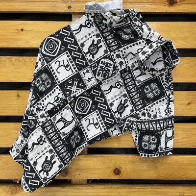 Black Deer Men Printed Casual Multicolor Shirt