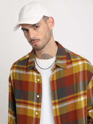 THE BEAR HOUSE Men Checkered Casual Multicolor Shirt