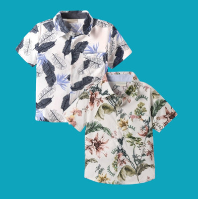 KILLER Boys Printed, Floral Print Casual Dark Green Shirt(Pack of 2)