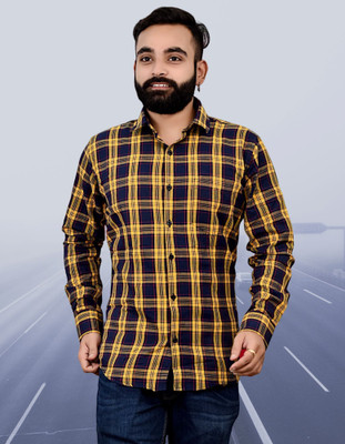 VK WINTER WEAR Men Checkered Casual Multicolor Shirt