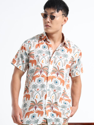 WHISQ Men Printed Casual Multicolor Shirt