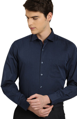 ALVIN ENTERPRISE Men Solid Casual Dark Blue Shirt