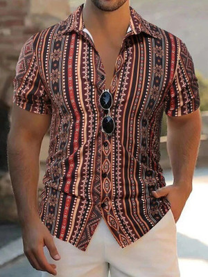 METRONAUT Men Printed Casual Multicolor Shirt