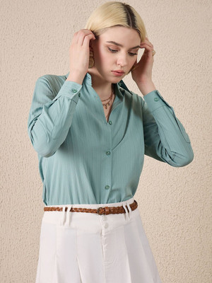 clothsaga Women Solid Casual Multicolor Shirt