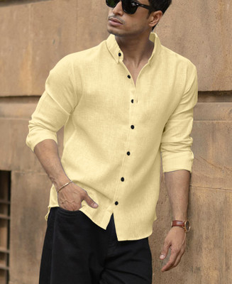 D&B TRENDS Men Solid Casual Grey Shirt