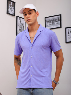 The Indian Garage Co. Men Printed Beach Wear Purple Shirt