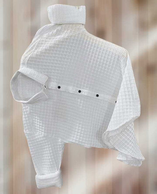 Manjubaa Enterprise Men Self Design Casual White Shirt