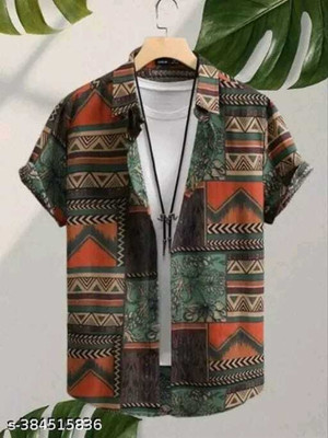 Varni Creation Men Printed Casual Multicolor Shirt