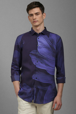 LOUIS PHILIPPE Men Printed Casual Blue Shirt