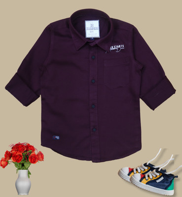 Rs fashions Boys Solid Casual Gold Shirt