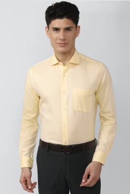 PETER ENGLAND Men Solid Formal Yellow Shirt