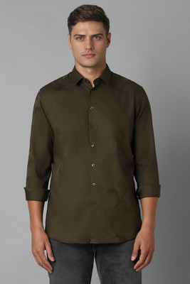 LOUIS PHILIPPE Men Printed Casual Dark Blue Shirt