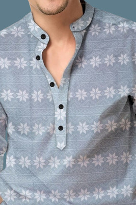 Stellalifestyle Men Solid Casual Grey Shirt