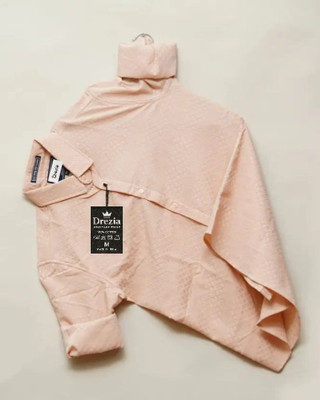 drezia Men Solid Casual Beige Shirt