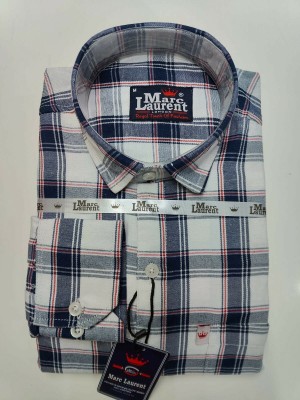 Marc Laurent Men Checkered Casual Black, Red, White Shirt