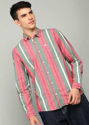 LEE Men Striped Casual Multicolor Shirt