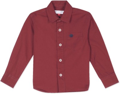 U.S. POLO ASSN. Boys Solid Casual Red Shirt