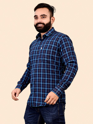 V K Creation Men Checkered Casual Multicolor Shirt