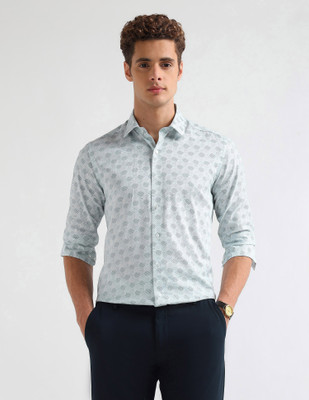 Arrow Newyork Men Printed Formal Blue Shirt