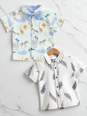 KHODAL TRENDZ Boys Printed Casual Multicolor Shirt