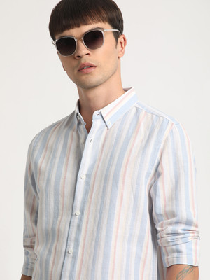 THE BEAR HOUSE Men Striped Casual Multicolor Shirt