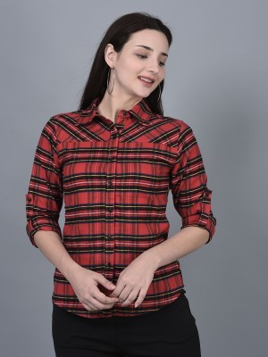 Canoe Women Checkered Casual Multicolor Shirt