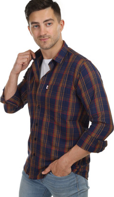 Arthz Fab Trends Men Solid Casual Dark Blue, Red, Dark Green Shirt