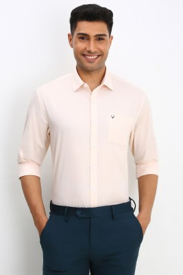 Allen Solly Men Solid Formal Pink Shirt