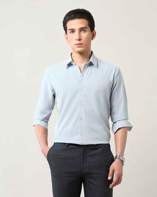 Arrow Newyork Men Solid Formal Grey Shirt