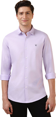 Allen Solly Men Solid Casual Purple Shirt