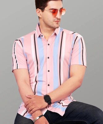 iCome Men Striped Casual Multicolor Shirt