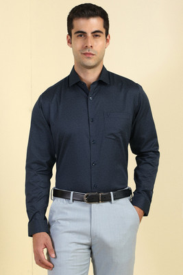 Allen Solly Men Printed Formal Dark Blue Shirt