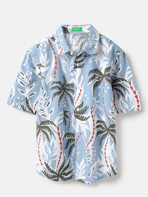 United Colors of Benetton Boys Printed Casual Multicolor Shirt